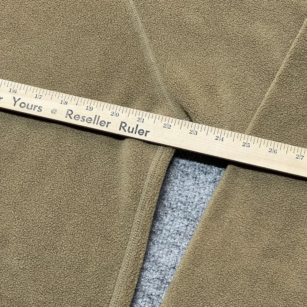 Cabela's Fleece Pullover Mens LT Beige Long Sleeve Crewneck Shirt Outdoor - Picture 8 of 9